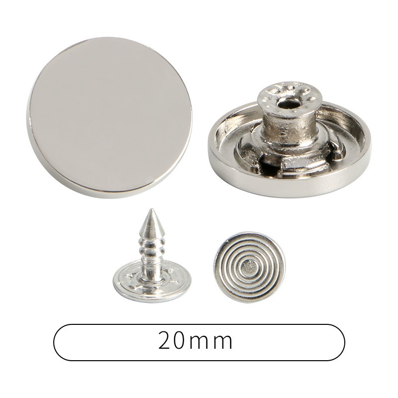 Nút quần jean 2cm sáng bóng cao cấp - Ảnh 2