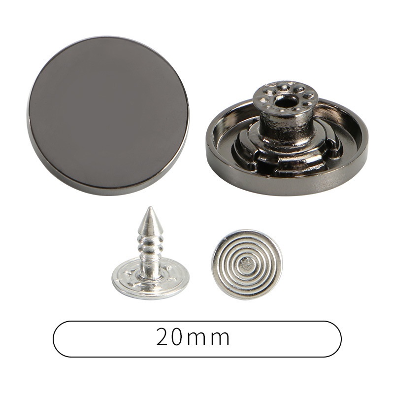Nút quần jean 2cm sáng bóng cao cấp - Ảnh 3