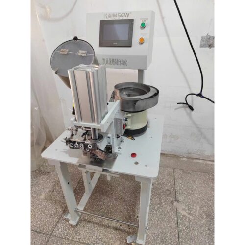 Máy khoen mắt cáo tự động Có đóng long đền KAIMSEW 220V/50Hz Motor khí nén Đóng khoen bạt lưới, vải làm võng