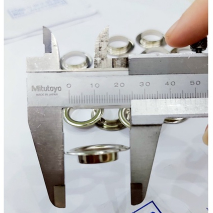 Khoen ore 16mm Khoen mắt cáo 16ly Thau không gỉ (mỏng) Màu bạc, vàng, đồng Khuy mắt cáo Chuyên bấm vải Phụ liệu may mặc - Ảnh 4