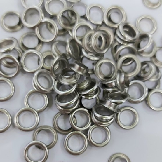 Khoen ore loại 5li,6li,8li,10li không rỉ sét (Khoen bằng thau loại mỏng) Màu bạc Màu vàng Bịch 100 cái Có long đền - Ảnh 6