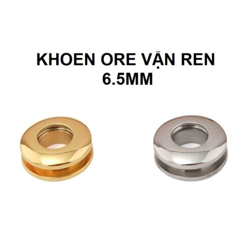 Khoen ore xoay vặn 6.5mm Khoen mắt cáo có ren vặn 6ly Bằng INOX không gỉ Màu bạc màu vàng bóng Phụ kiện túi xách Cao Cấp