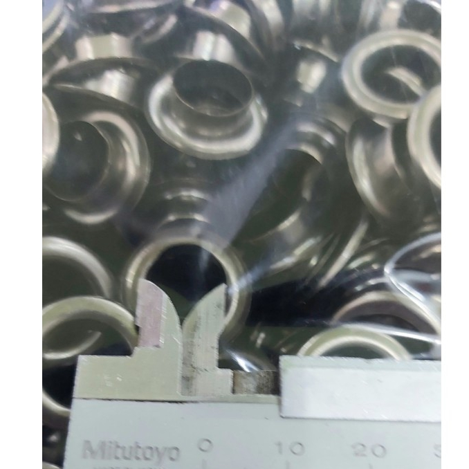 Khoen mắt cáo 14mm Thau không gỉ Khoen bọc sơn đen nhám / Màu khói Phụ liệu may mặc túi xách, balo, bạt ô tô - Ảnh 5