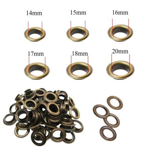 Alternative view of Khoen ore mắt cáo 4mm,5mm,8mm,12mm,14mm,16mm Bằng sắt xi màu ĐỒNG Khuy oze mắt cáo bấm bạt, túi giấy Túi 100 cái