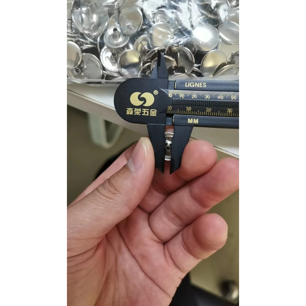 Nút bấm 4 thành phần (nút chén) Nút bấm SẮT Size 15mm Dùng làm đồ thủ công - Ảnh 5