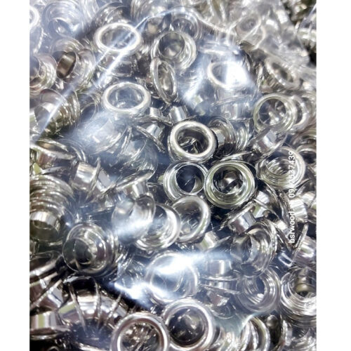 [SỈ] Khoen ore 8mm Khoen mắt cáo 8 ly Bằng INOX không gỉ Màu bạc sáng bóng Bịch lớn 1000 cái Mắt cáo bấm vải Phụ liệu