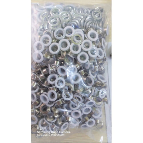Alternative view of Khoen ore mắt cáo 6ly Bằng thau không gỉ Khoen bọc sơn trắng sơn đen Khuy mắt cáo bấm vải Phụ liệu may mặc túi xách