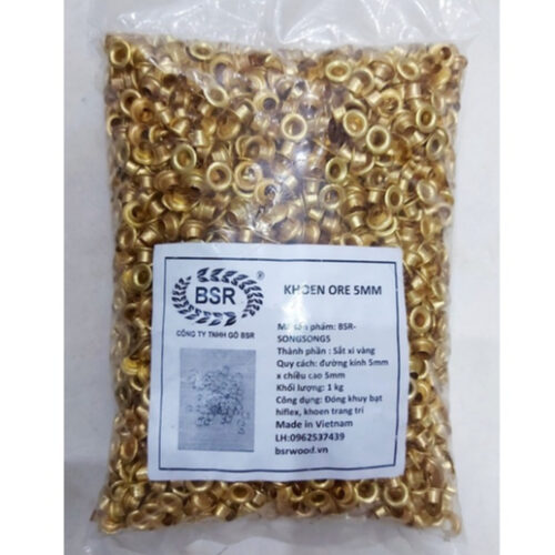1KG Khoen ore mắt cáo 5mm Sắt xi màu Khuy ore mắt cáo bấm bạt, túi giấy Không long đền
