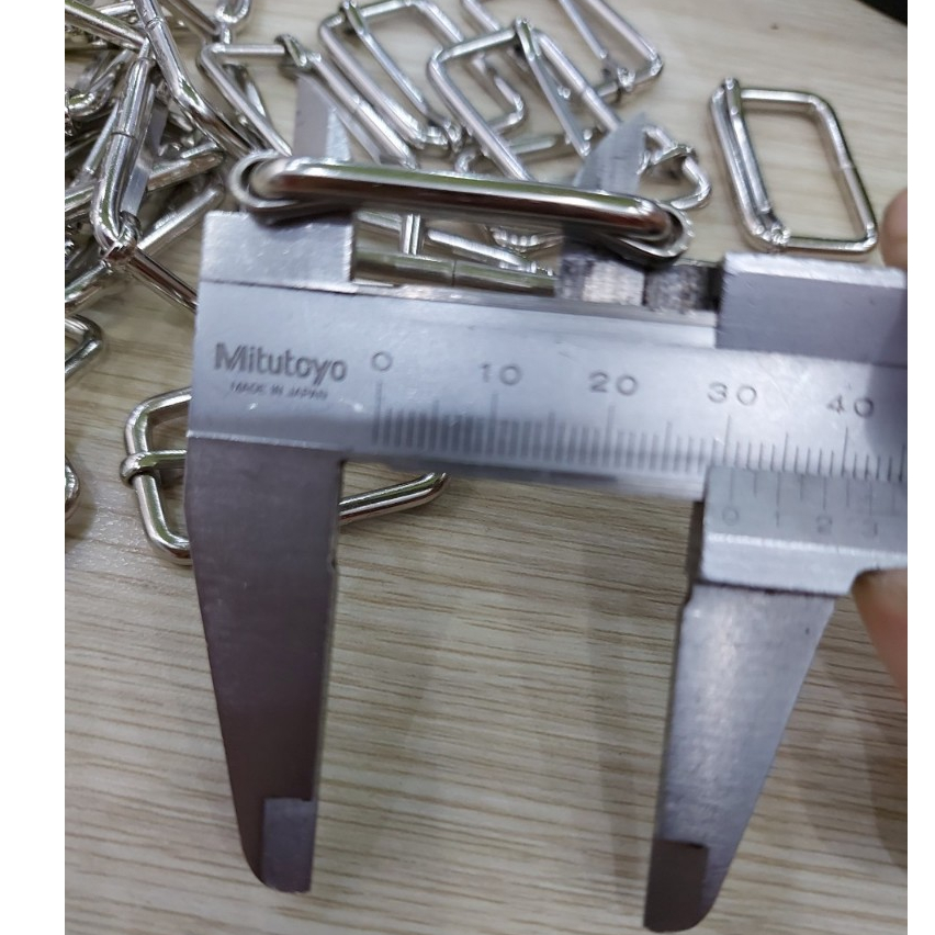 Khoen tăng giảm chữ nhật Bằng sắt Bán sỉ - Size 2cm 2.5cm 3cm - Phụ kiện túi xách, balo, phụ liệu may Bịch 0.5kg / 1kg - Ảnh 4