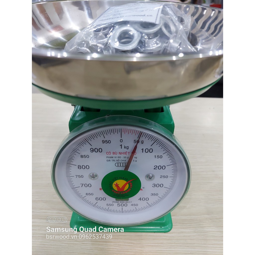 Khoen mắt cáo ore 10mm Khoen bạt 10ly nhôm Khuy mắt cáo đóng bạt, bấm bạt Bằng NHÔM Túi 100 cái + 100 long đền - Ảnh 8