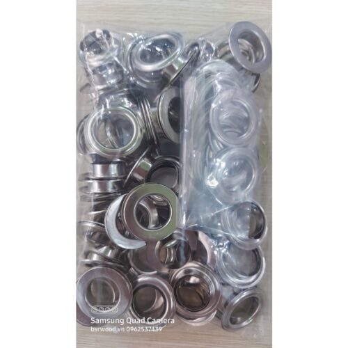 Alternative view of Khoen ore 16mm Khuy mắt cáo đóng bạt, bấm bạt Bằng sắt Túi 100 cái + 100 long đền KHOEN SẮT SẼ GỈ SÉT