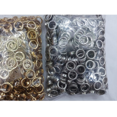 Alternative view of Khoen ore 10mm Khoen mắt cáo 10ly Bằng Thau không gỉ(mỏng) Màu Bạc Vàng Đồng Khuy mắt cáo Bấm Vải Phụ liệu may mặc
