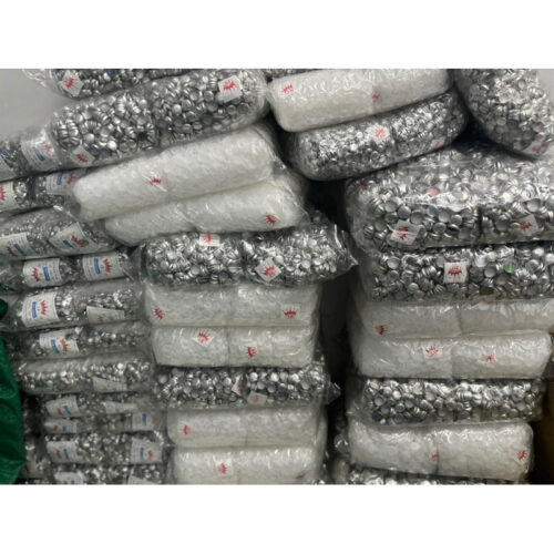 Phôi nút bọc vải Xương cúc bọc vải  (loại mặt tròn hơi cong) Có chân nhôm tròn, chân nhựa Size 10mm tới 32mm Bịch 100 bộ
