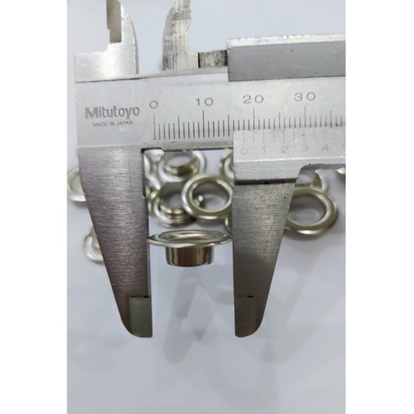 Khoen ore 10mm Khoen mắt cáo 10ly Thau không gỉ Khuy mắt cáo bấm vải Túi 100 cái (có long đền) Màu bạc/ vàng/ đồng - Ảnh 7