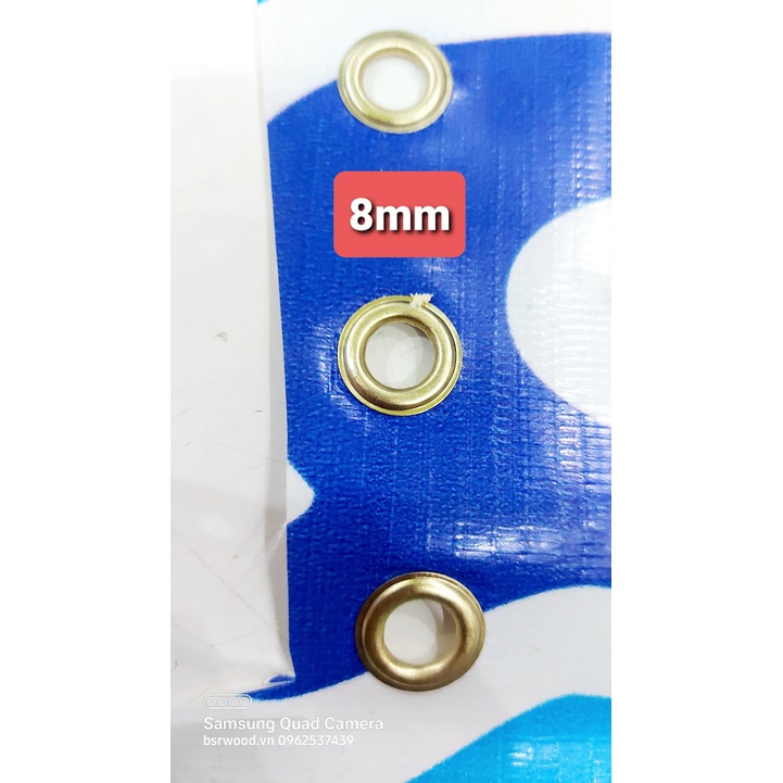 Máy dập khoen mắt cáo đóng bạt giấy nilong Loại bán tự động liên tục Không đục lỗ sẵn Size 5mm,6mm,8mm,10mm,12mm,13mm - Ảnh 7
