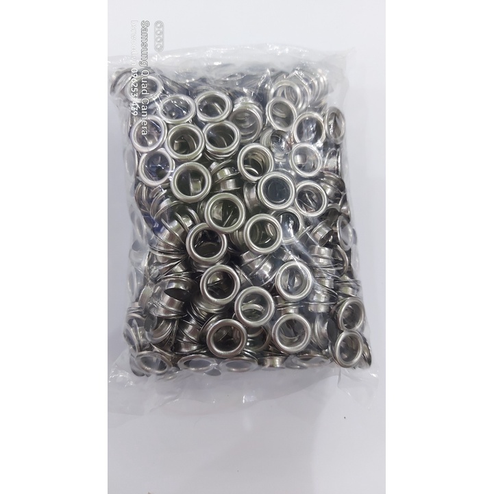 Khoen ore 8mm Khoen mắt cáo 8ly Bằng Thau không gỉ(mỏng) Màu Bạc Đồng Vàng Khuy mắt cáo Chuyên bấm vải Phụ liệu may mặc - Ảnh 4