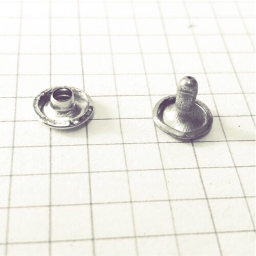 Nút tán rivet (đinh tán) 2 mặt Bằng sắt xi Màu Bạc Size 8 x cao 8mm ; 8 x cao 10mm Đóng thùng giấy, thủ công