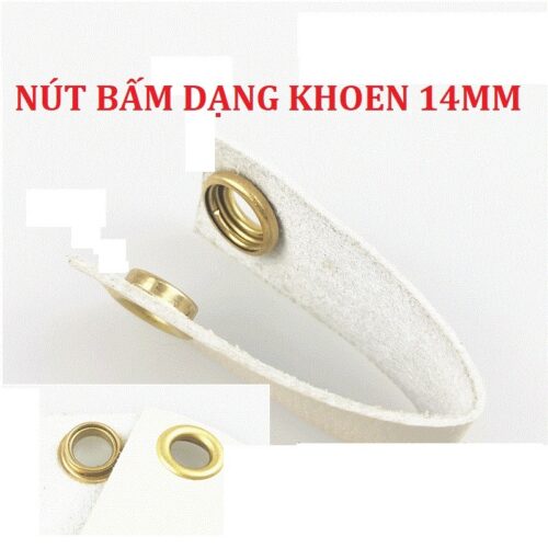 Nút bấm 4 thành phần dạng khoen mắt cáo Size 14mm Bằng đồng thau không gỉ sét