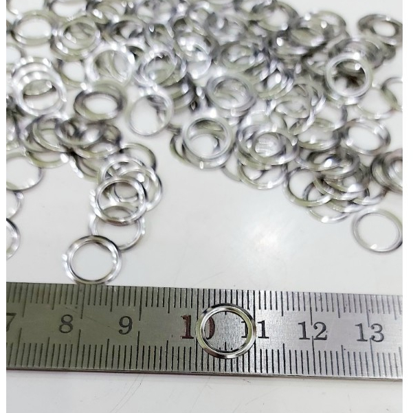 Long đền 6mm (Đệm lót mặt sau dành cho khoen ore bọc lỗ tròn, khuy mắt cáo) Bằng thau không gỉ Màu bạc Bịch 1000 cái - Ảnh 3