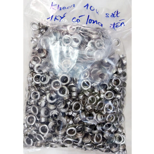 [1KG] Khoen mắt cáo ore 10mm (lọt lòng 9mm) Bằng Sắt Bịch 1 ký Có long đền Khoen đóng bạt, giấy, đồ thủ công