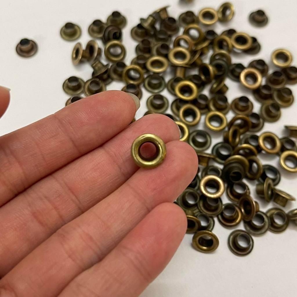 Khoen mắt cáo 5mm - Ô rê 5mm Sắt Bịch 100 cái Chuyên dùng đóng túi giấy, thẻ tag, bạt... - Ảnh 5