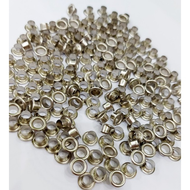 Khoen ore mắt cáo 4.5mm (4 ly 5) hau không gỉ Màu bạc, vàng, đen, đồng Khuy mắt cáo bấm vải, quần áo, túi xách, đồ da - Ảnh 2