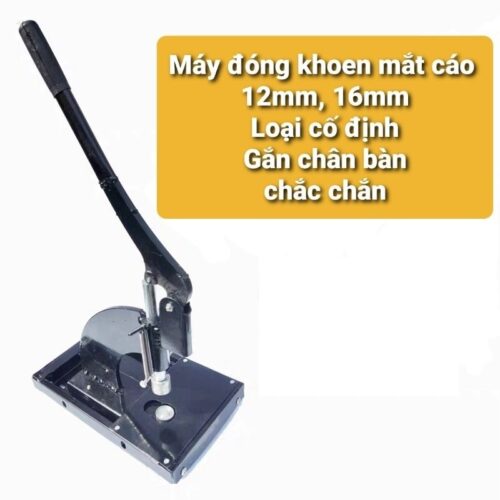 Máy dập khoen mắt cáo ore Đóng khuy bạt Bằng thép sơn tĩnh điện Loại có bàn cố định Không cần đục lỗ sẵn 12mm,16mm