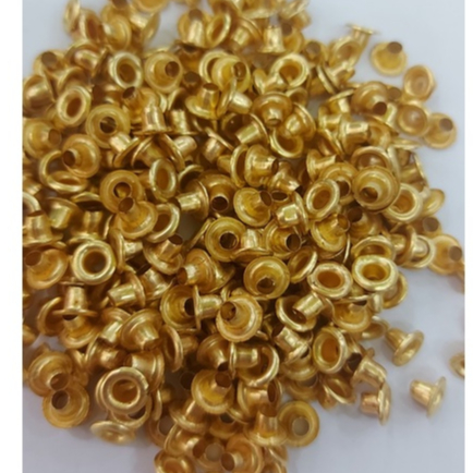 Khoen ore 3mm Khuy mắt cáo đóng bạt, bấm bạt, bấm túi giấy Bằng sắt xi Túi 100 cái (không có long đền) KHOEN SẮT SẼ GỈ