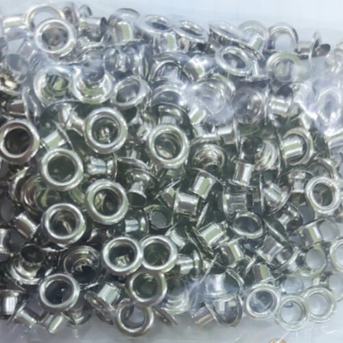 Alternative view of [SỈ] Khoen ore 4mm Khoen mắt cáo 4 ly Bằng INOX không gỉ Màu bạc sáng bóng Bịch lớn 1000 cái Mắt cáo bấm vải Phụ liệu