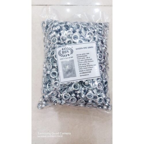 Alternative view of 1KG Khoen ore mắt cáo 10mm Sắt xi màu Khuy ore mắt cáo bấm bạt, túi giấy Không long đền