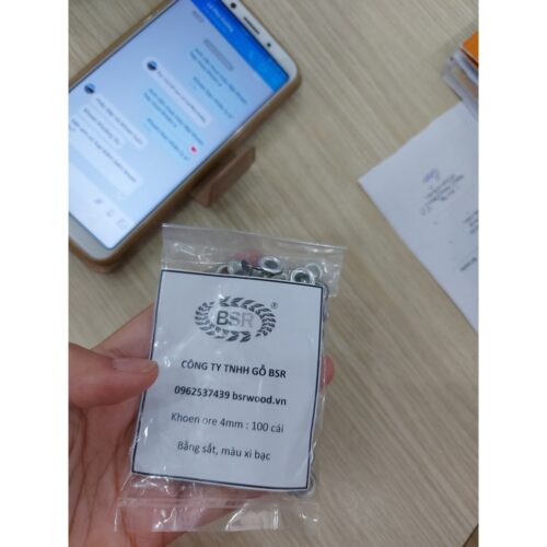 Alternative view of Khoen ore 5mm Khuy mắt cáo đóng bạt, bấm túi giấy Bằng sắt Túi 100 cái KHOEN SẮT SẼ GỈ SÉT