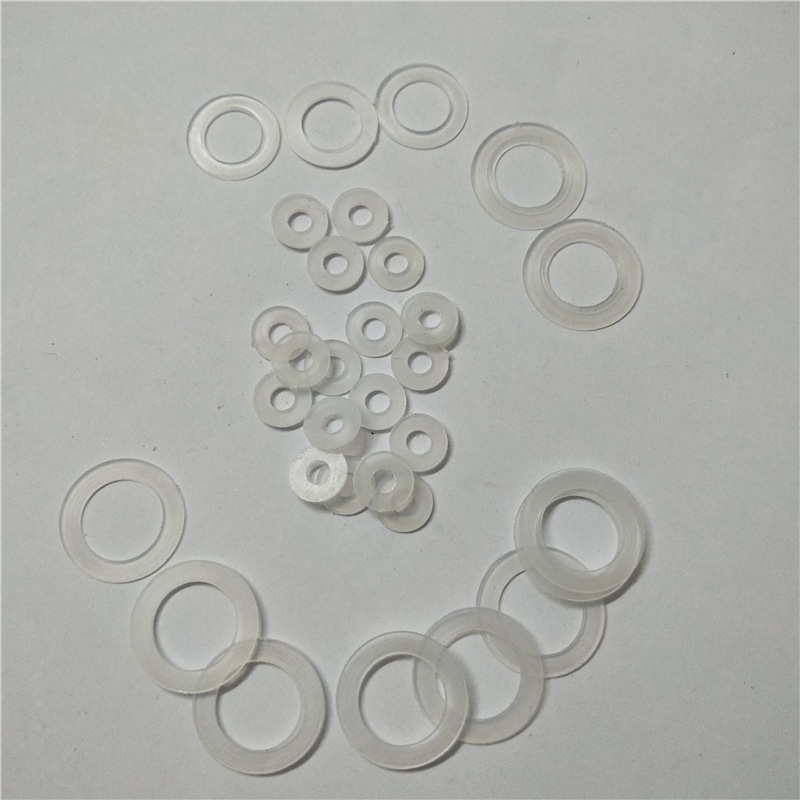 Long đền nhựa dùng cho khoen ore mắt cáo Size 4mm,5mm,6mm,8mm,10mm Túi 100 cái Màu trắng trong suốt Phụ liệu may mặc - Ảnh 7