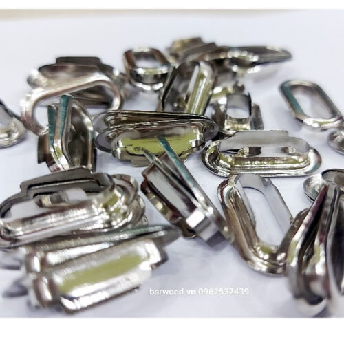 Alternative view of Khoen ore oval 20mm x 6mm Khoen khuy bằng SẮT Màu bạc Mắt cáo oval Làm thủ công, nón, balo, túi xách, tạp dề