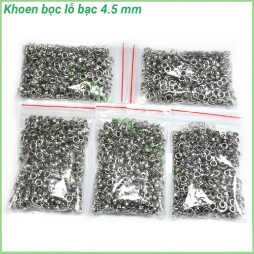 Alternative view of [SỈ] Khoen ore mắt cáo 4.5mm 5mm Khoen sắt xi Màu bạc Có long đền BỊCH LỚN KHOEN SẮT SẼ GỈ SÉT
