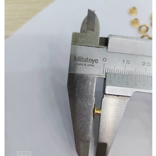 Alternative view of Khoen ore 3.5mm Khoen mắt cáo 3.5ly Bằng thau không gỉ Màu bạc Màu vàng Khuy bấm vải, bấm giấy Túi 100 cái (có long đền)
