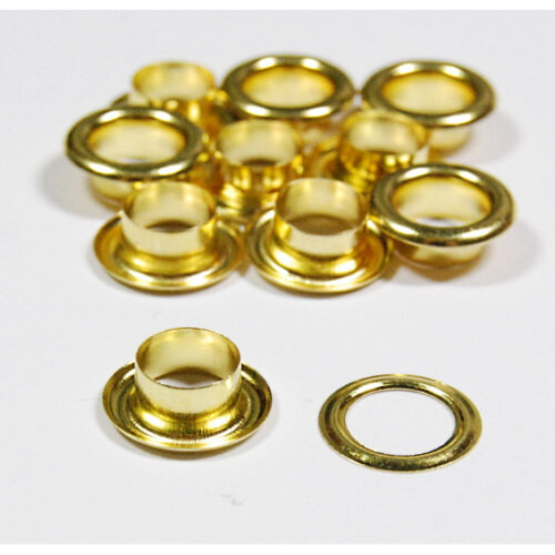 Khoen ore 5mm Khuy mắt cáo đóng bạt, bấm túi giấy Bằng sắt XI MÀU VÀNG Túi 100 cái KHOEN SẮT SẼ GỈ SÉT