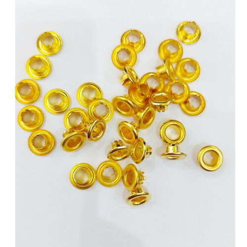 Khoen ore mắt cáo CHẺ CHÂN bằng SẮT Size 4mm,4.5mm,5mm,6mm Dùng cho kìm bấm bạt,túi giấy Túi 100 cái Không Có long đền