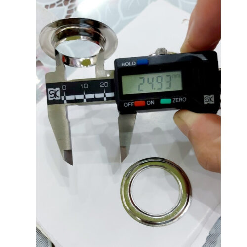 Alternative view of Khoen ore 25mm Khoen mắt cáo 25 ly Bằng INOX không gỉ Khuy mắt cáo bấm vải Phụ liệu may mặc cao cấp