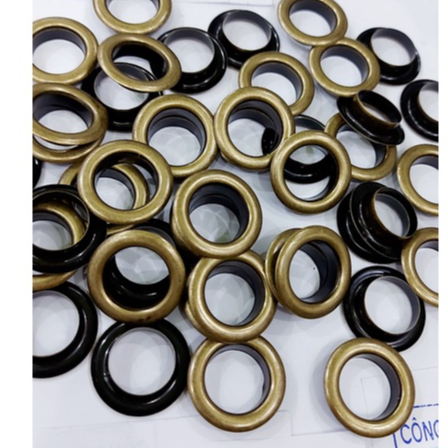 Khoen ore mắt cáo 17mm Bằng thau không gỉ Màu bạc,vàng,đồng Chân cao 7ly Khuy mắt cáo bấm vải Phụ liệu may mặc túi xách - Ảnh 5