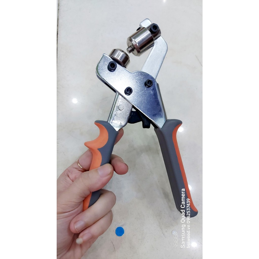 Kìm bấm khoen mắt cáo Size 6mm (dùng cho khoen 6ly bằng nhôm,sắt,thau mỏng) Chuyên bấm bạt hiflex, túi giấy - Ảnh 2