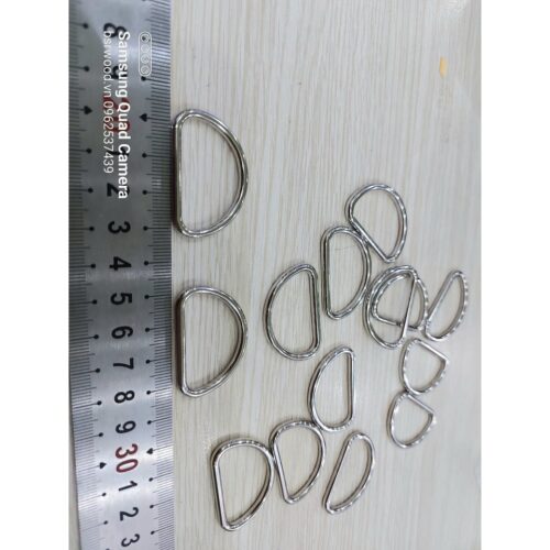 Alternative view of Khoen chữ D Bằng đồng thau không gỉ Màu bạc Màu vàng Màu đồng Size 30mm Bịch 10 cái
