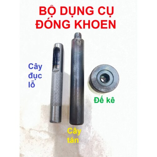 Cây đục lỗ và cây đóng khoen mắt cáo (khoen ore) Đóng khoen ode 4mm, 5mm, 6mm, 8mm, 10mm, 12mm, 14mm, 16mm, 18mm, 20mm