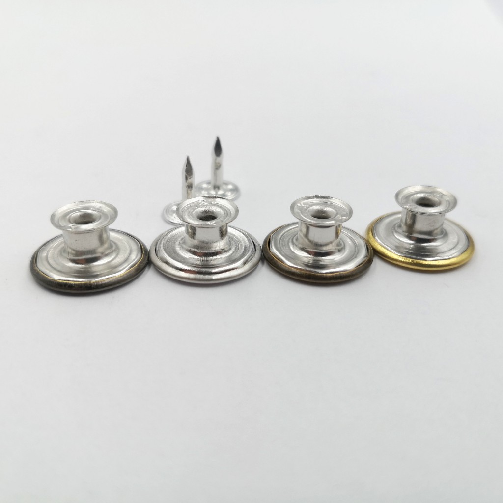 Nút Quần Jean, Nút quần bò, Nút Áo Khoác 2 chi tiết Nút kim loại không gỉ sét, trang trí áo (Size 17mm Mẫu mắt cáo) - Ảnh 5