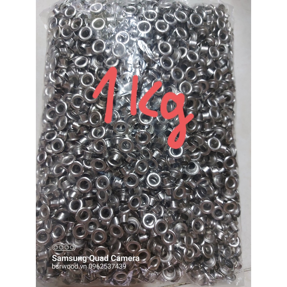 1KG Khoen ore mắt cáo 5mm Sắt xi màu Khuy ore mắt cáo bấm bạt, túi giấy Không long đền - Ảnh 6