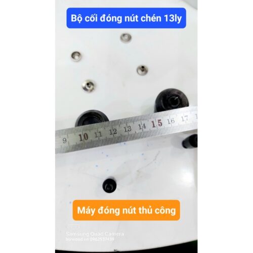Alternative view of Bộ cối khuôn đóng cúc áo 4 thành phần (nút chén) Loại nút 12,15mm Dùng cho máy đóng nút thủ công BSR-DKJ819 Phụ liệu may