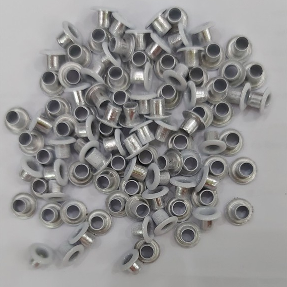 Khoen ore 4.5mm Khuy mắt cáo bấm túi giấy Bằng Nhôm bọc sơn Màu trắng, đen, đỏ, xanh, vàng Túi 100 cái - Ảnh 8