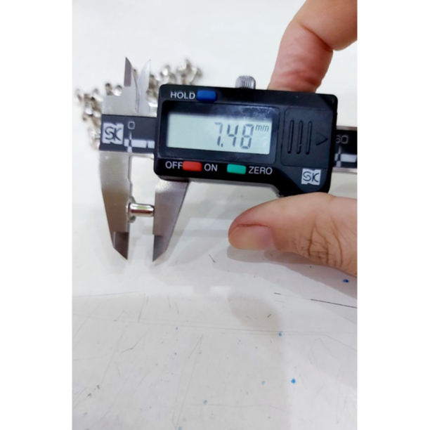 Khoen mắt cáo 3mm (Khoen ore 3 ly) Chân cao 7ly Khuy mắt cáo đóng bạt, túi giấy Bằng sắt Túi 100 cái (không có long đền) - Ảnh 5