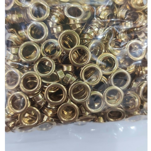 Khoen mắt cáo ore 4mm, 5mm, 6mm, 8mm Thau không gỉ (mỏng) Khuy luồn Chuyên bấm vải Phụ liệu may mặc - Ảnh 6