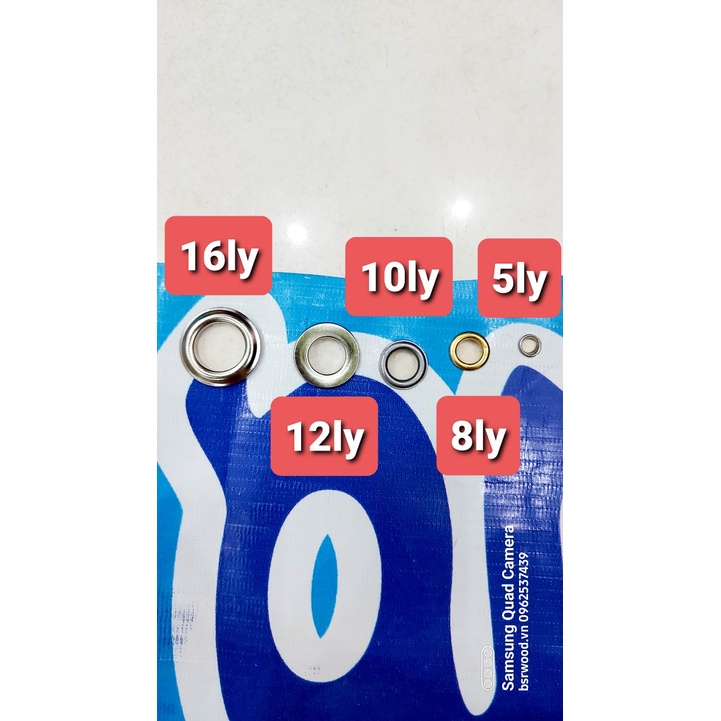 Máy dập khoen mắt cáo ore Đóng khuy bạt Thân bằng thép sơn tĩnh điện Không cần đục lỗ sẵn Size 8mm, 10mm, 12mm, 16mm - Ảnh 3