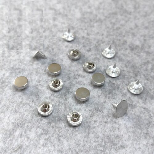 Nút đinh tán Size 8mm 10mm Mặt trơn Hàng nặng và không gỉ sét Nút trang trí quần áo, túi xách, gia cố túi quần jean.
